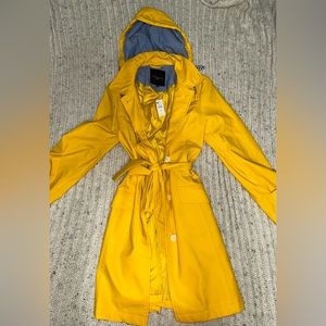 Talbots Petite Long Hooded Trench Coat-  NEVER WORN